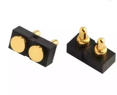 قوي مغناطيسي ضد آب Pogo Pin USB Connector 2 Pin Gold Plated Solder