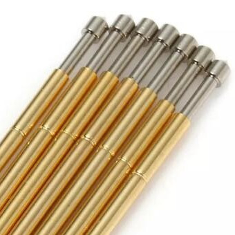 1A DIP T Probe POGO Pin Gold Plated Spring Loaded Pcb Test Pins 1.05 میلی متر